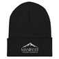 Manifest Decide Vision Do embroidered beanie — motivational winter beanie by DHA Clothing Co.