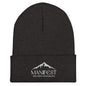 Manifest Decide Vision Do embroidered beanie — motivational winter beanie by DHA Clothing Co.