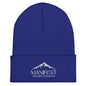 Manifest Decide Vision Do embroidered beanie — motivational winter beanie by DHA Clothing Co.