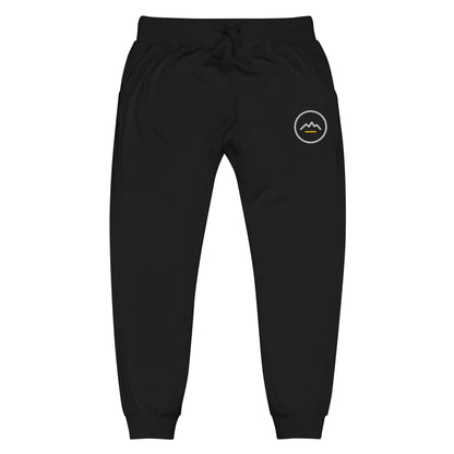 Summit Emblem Joggers in Black — front view