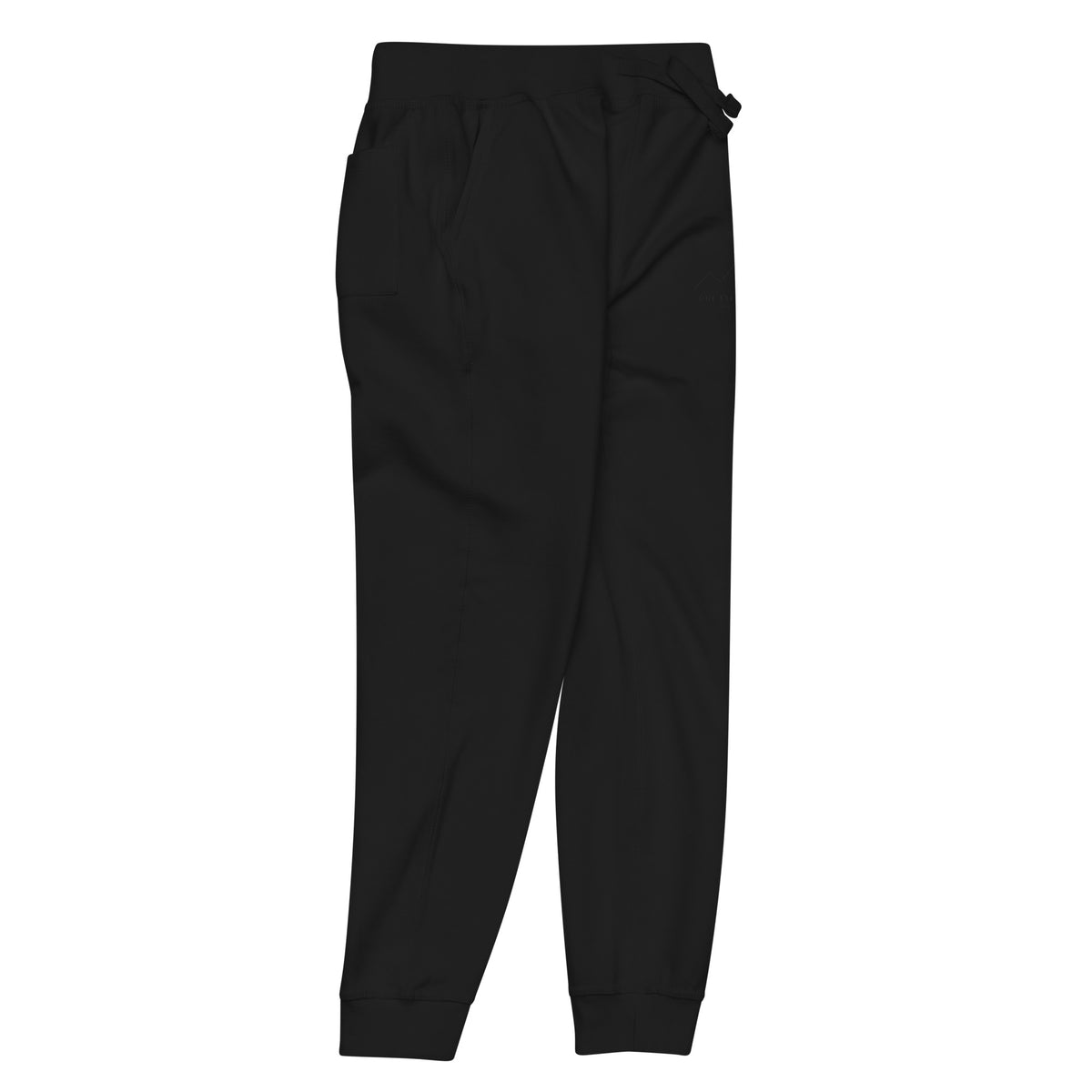 One Step at a Time Joggers in Black — front-right view