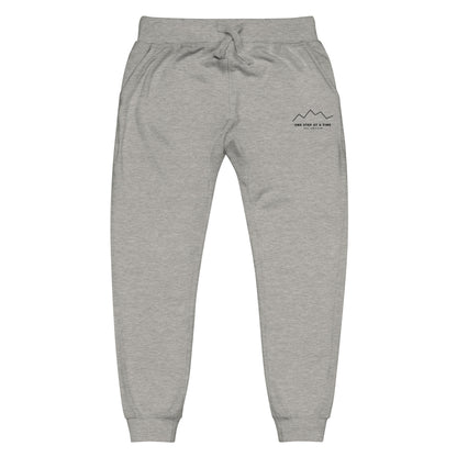 One Step at a Time Joggers in Carbon Grey — front view