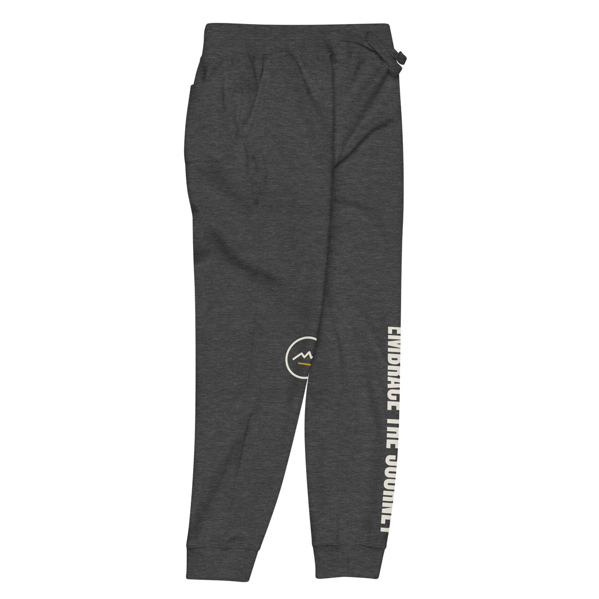 Embrace the Journey Summit joggers in Charcoal Heather — front-right view