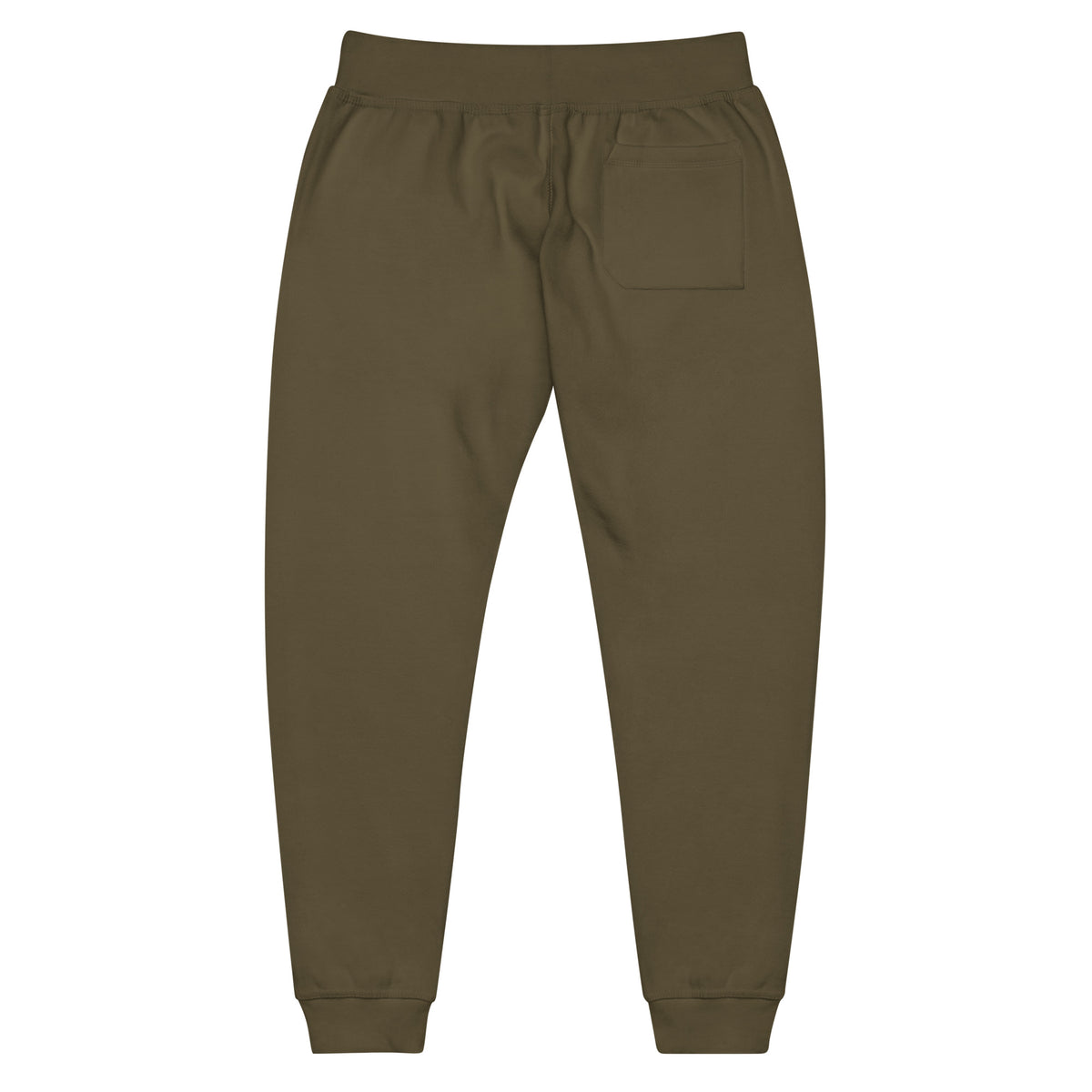One Step at a Time Joggers in Military Green — back view