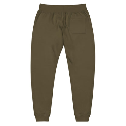 One Step at a Time Joggers in Military Green — back view