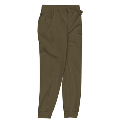 One Step at a Time Joggers in Military Green — front-right view