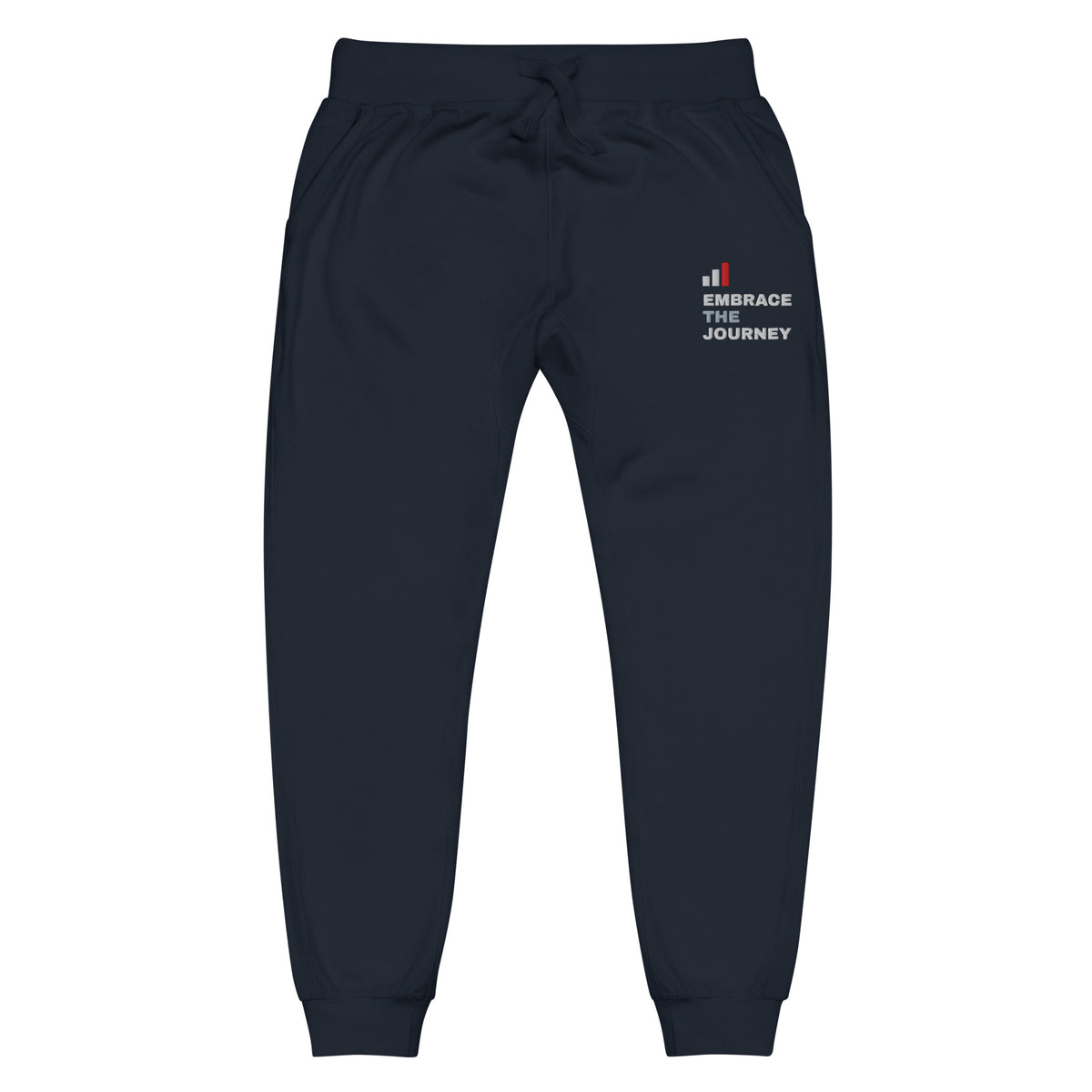 Embrace the Journey Clean Stack Joggers in Navy Blazer — front view