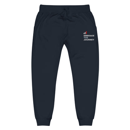 Embrace the Journey Clean Stack Joggers in Navy Blazer — front view