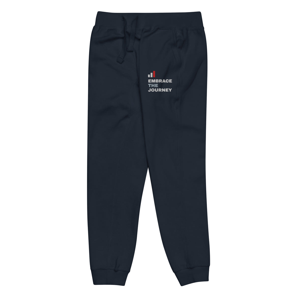 Embrace the Journey Clean Stack Joggers in Navy Blazer — front-left view