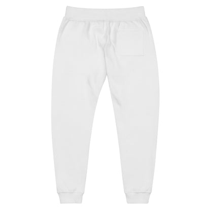 One Step at a Time Joggers in White — back view