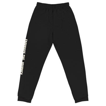 Embrace the Journey joggers in Black — back view