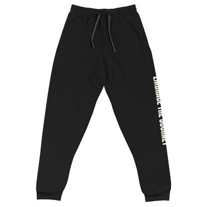 Embrace the Journey joggers in Black — front view