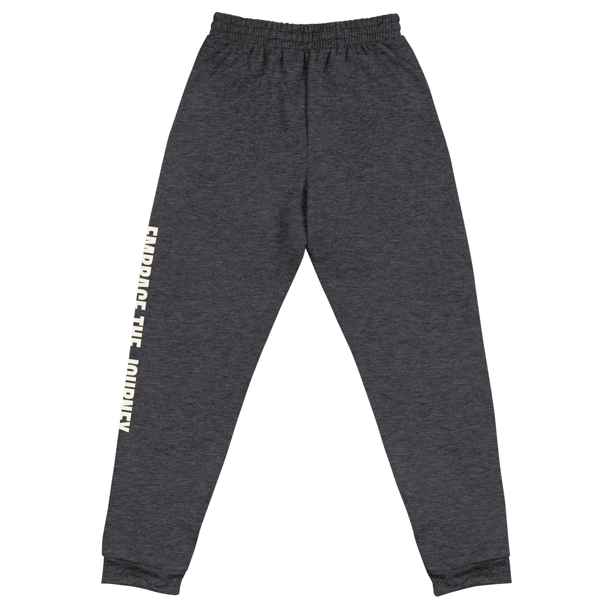 Embrace the Journey joggers in Charcoal Heather — back view