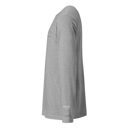 One Step at a Time Long Sleeve T-Shirt in Athletic Heather — left view