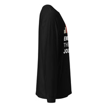 Embrace the Journey Clean Stack Long Sleeve T-Shirt in Black — right side view