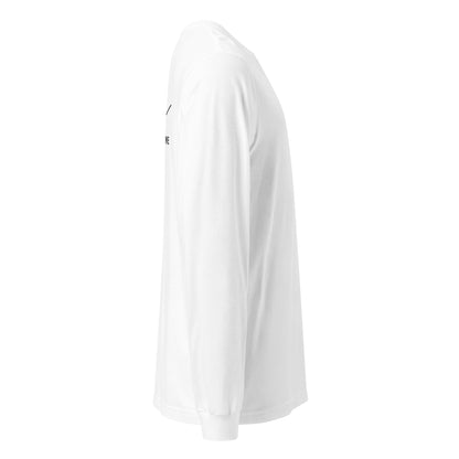 One Step at a Time Long Sleeve T-Shirt in White — right view
