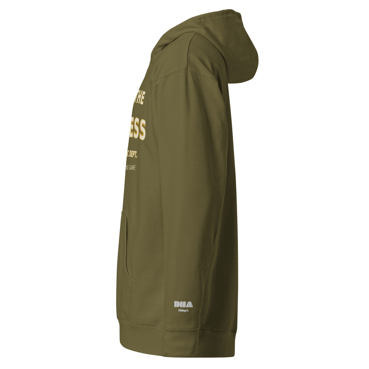 Trust the Process hoodie in Army — left view