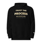 Trust the Process hoodie in Black — front view