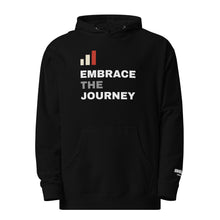 Embrace the Journey Clean Stack hoodie in Black — front view