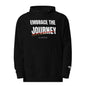 Embrace the Journey Athletic hoodie in Black — front view