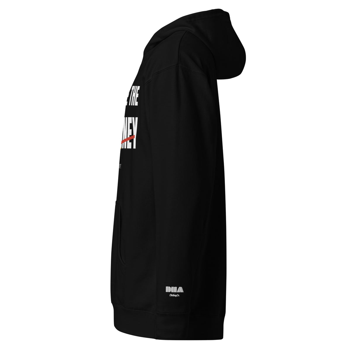 Embrace the Journey Athletic hoodie in Black — left view