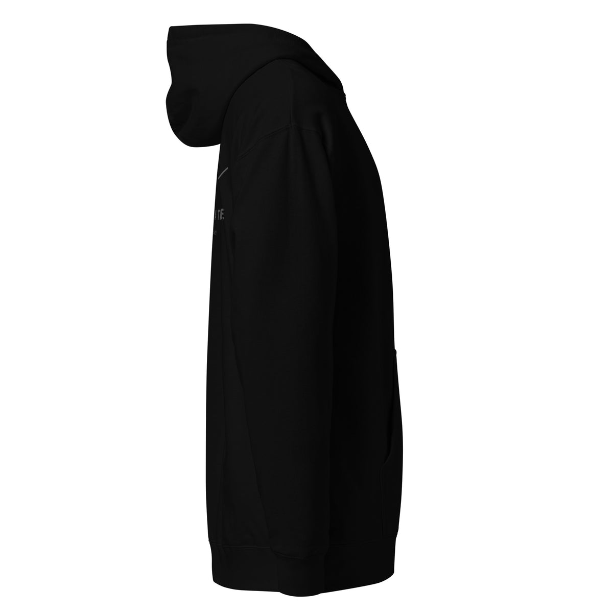 One Step at a Time Hoodie in Black — right view