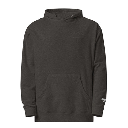One Step at a Time Hoodie in Charcoal Heather — front view