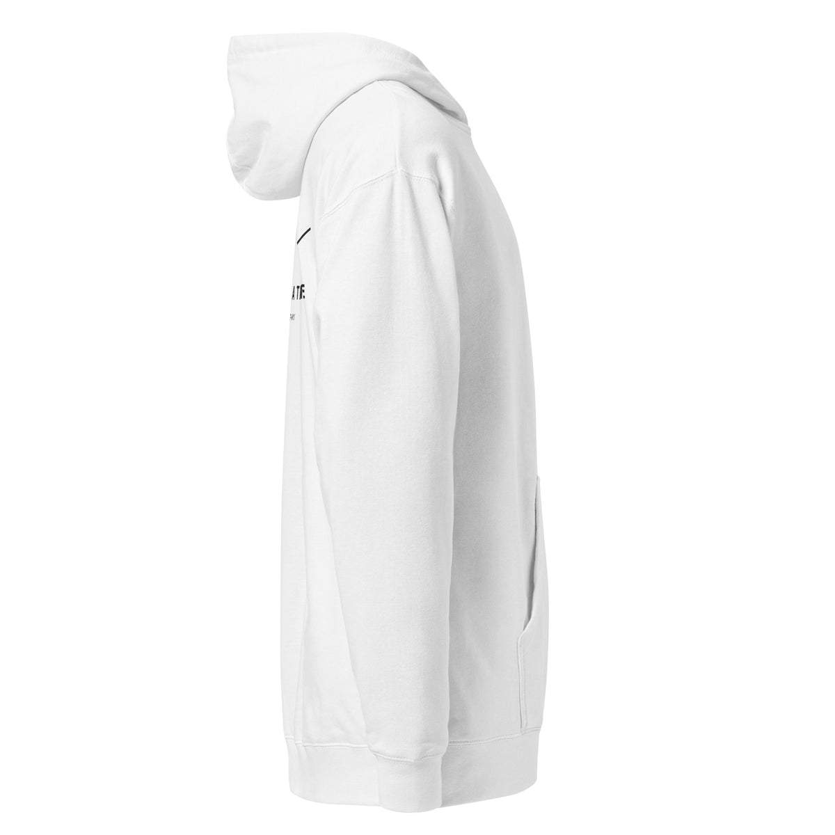 One Step at a Time Hoodie in White — right view