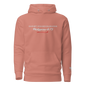 Christ Consciousness Hoodie in Dusty Rose — front view