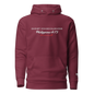 Christ Consciousness Hoodie in Maroon — front view