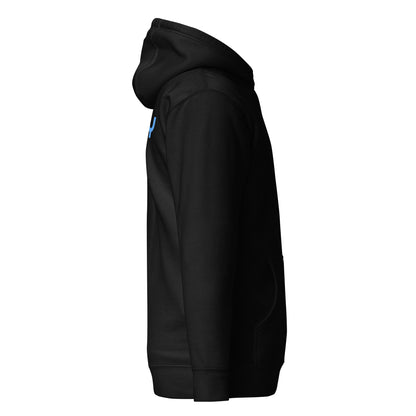 GOD BODY ACTIVATED Hoodie – Embroidered — Throat, black right side view