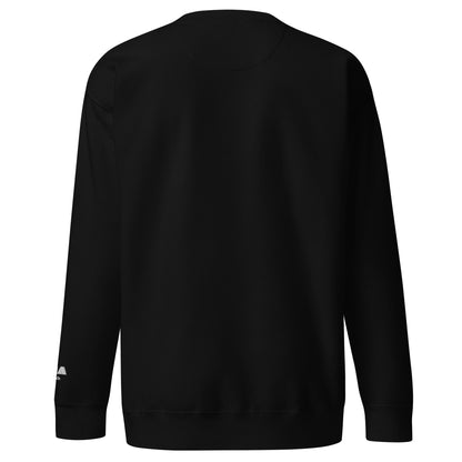 Trust the Process Crewneck Sweatshirt in Black — back view