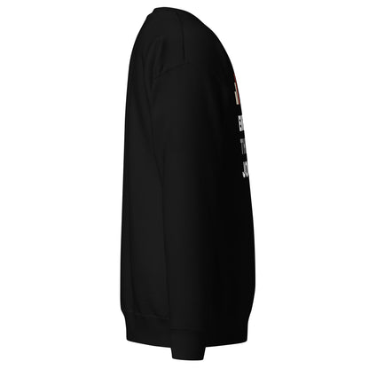 Embrace the Journey Clean Stack Crewneck Sweatshirt in Black — right side view