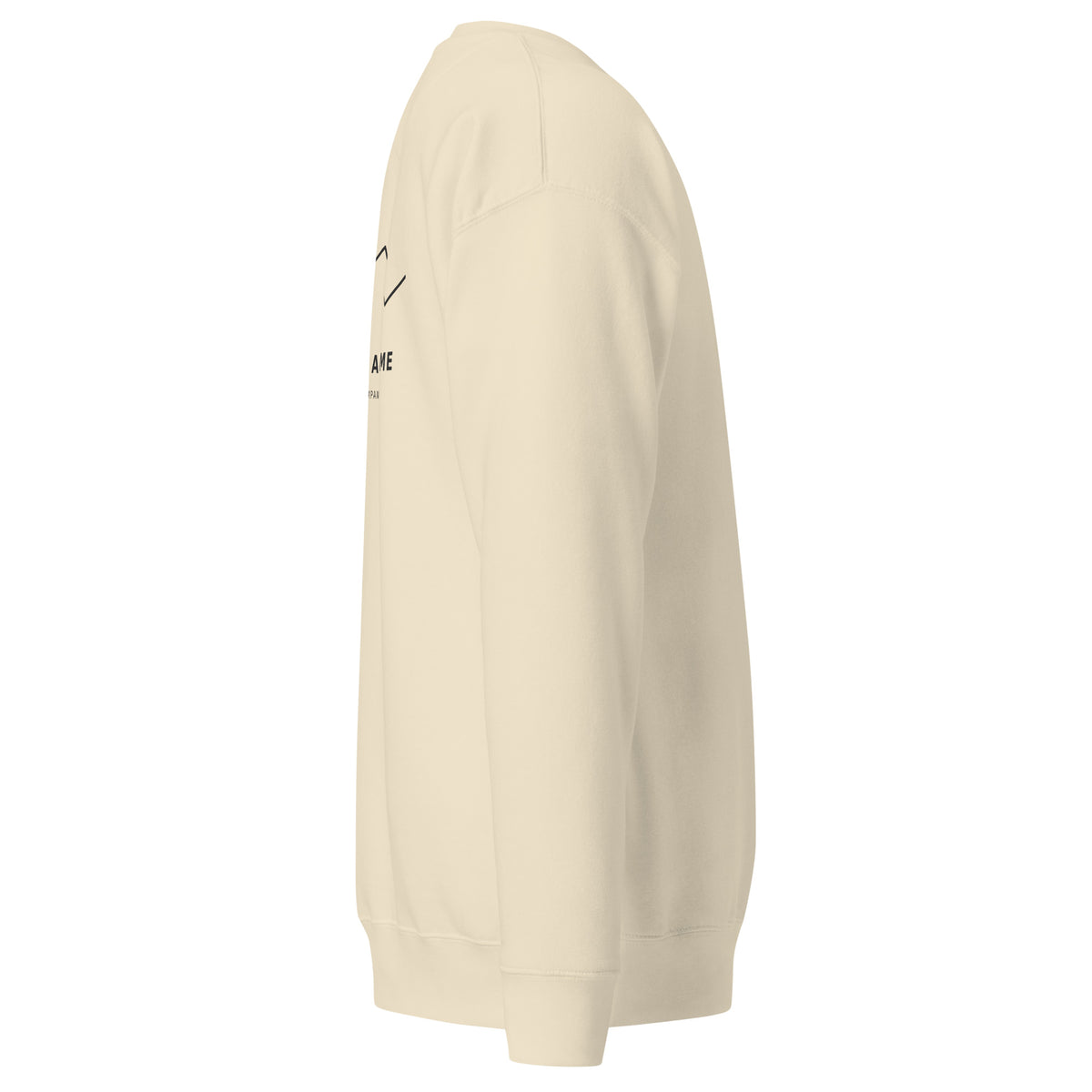 One Step at a Time Crewneck Sweatshirt in Bone — right side view