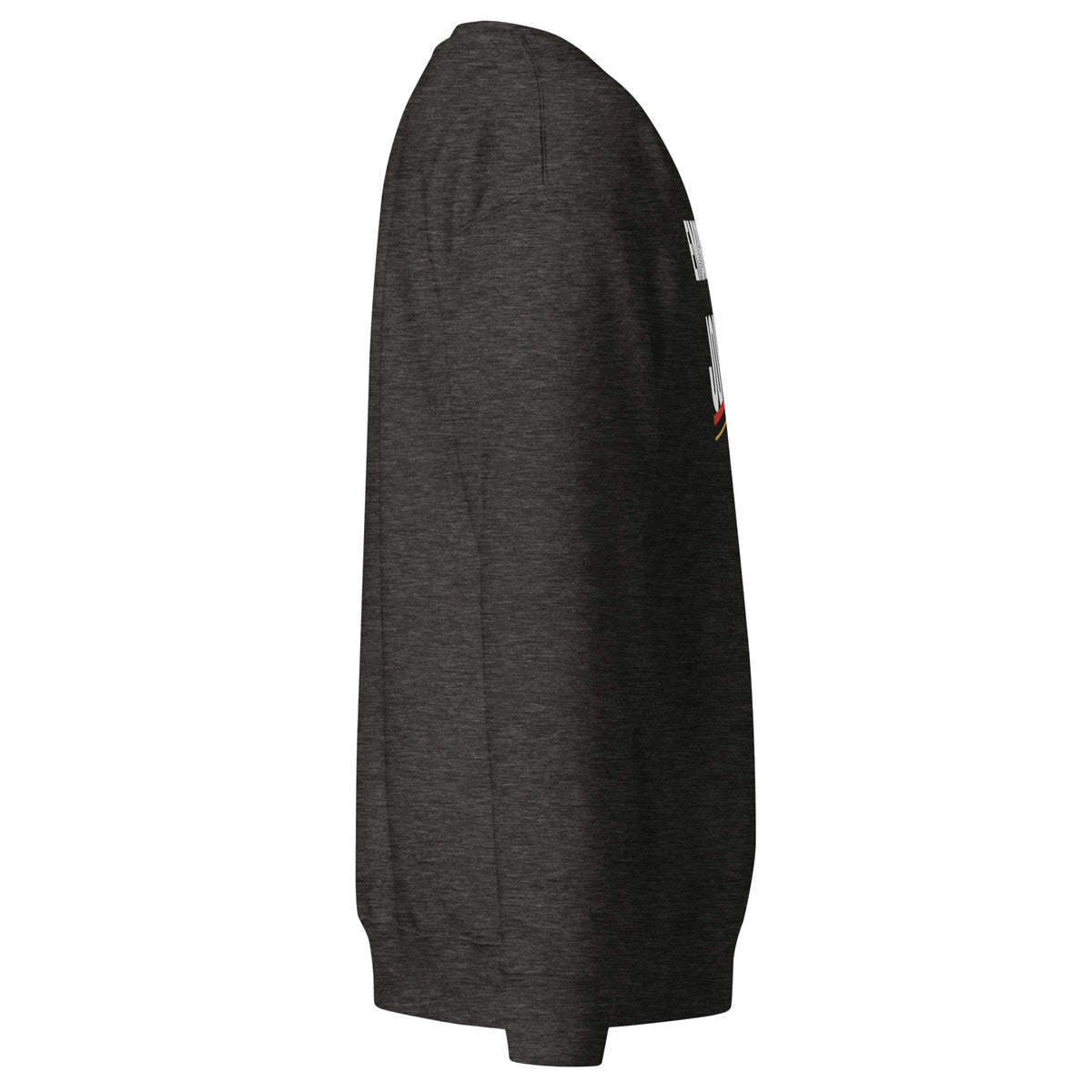 Embrace the Journey Speed Slash Crewneck Sweatshirt in Charcoal Heather — right side view
