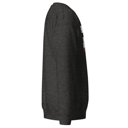 Embrace the Journey Speed Slash Crewneck Sweatshirt in Charcoal Heather — right side view