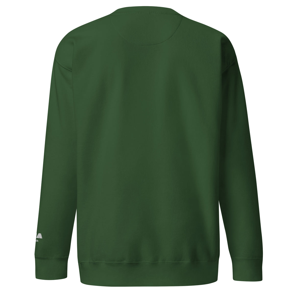 Trust the Process Crewneck Sweatshirt in Forest Green — back view