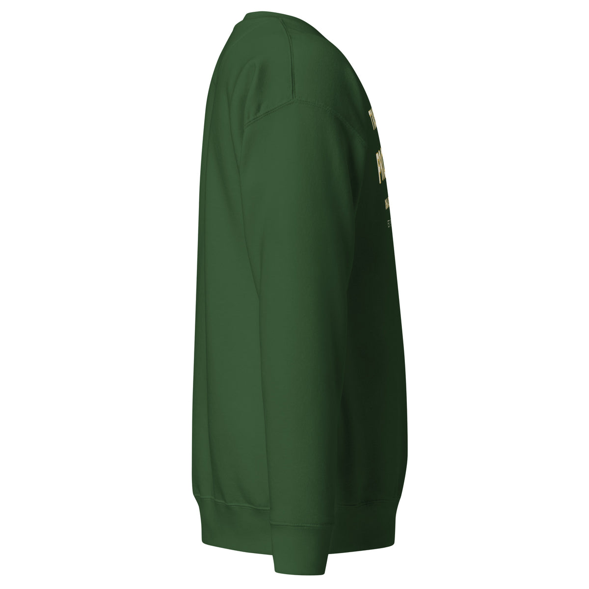 Trust the Process Crewneck Sweatshirt in Forest Green — right side view