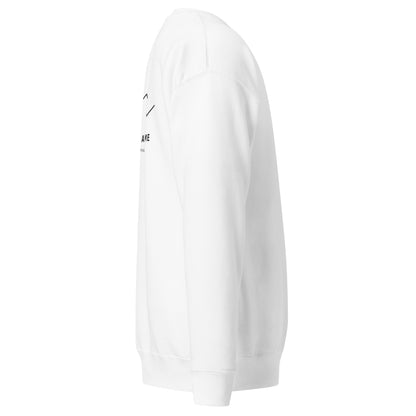 One Step at a Time Crewneck Sweatshirt in White — right side view