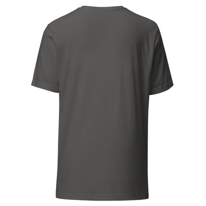 Embrace the Journey athletic t-shirt in Asphalt — back view