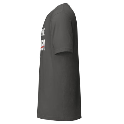 Embrace the Journey athletic t-shirt in Asphalt — left view