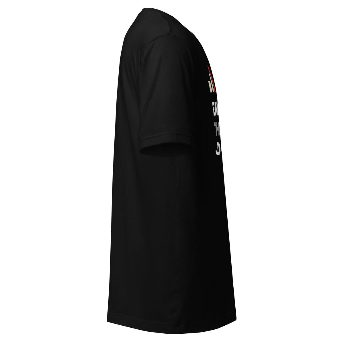 Embrace the Journey Clean Stack t-shirt in Black — right view