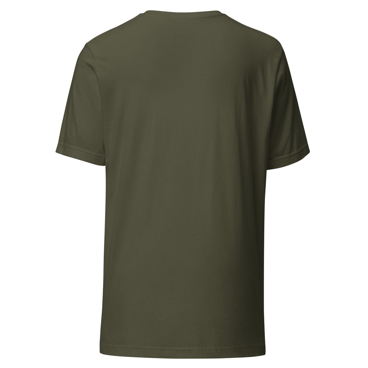 Trust the Process motivational t-shirt in Military Green — back view