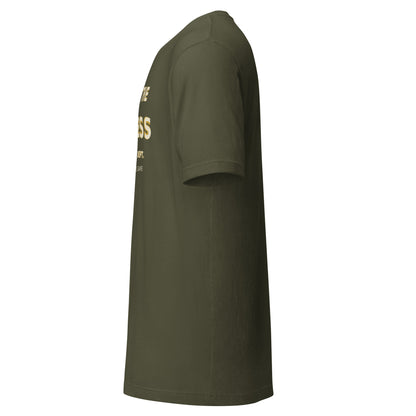 Trust the Process motivational t-shirt in Military Green — left view