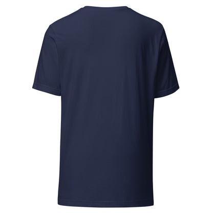 Embrace the Journey motivational t-shirt in Navy — back view