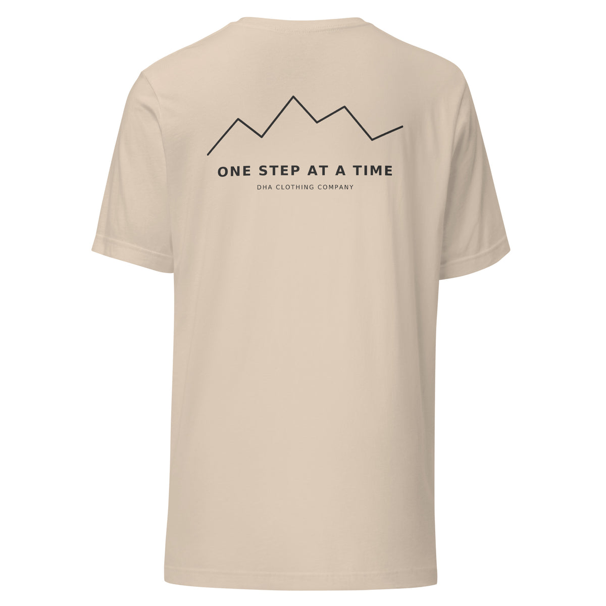 One Step at a Time T-Shirt in Soft Cream — back view
