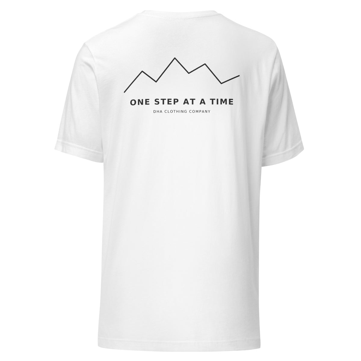 One Step at a Time T-Shirt in White — back view